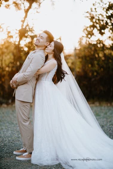 newlyweds Miko Raval and Kaira Dimatulac