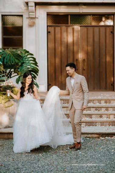 newlyweds Miko Raval and Kaira Dimatulac