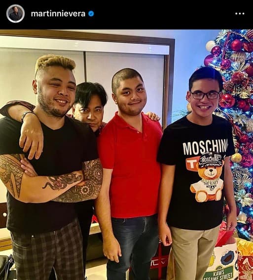 Martin Nievera with his lovable kids 