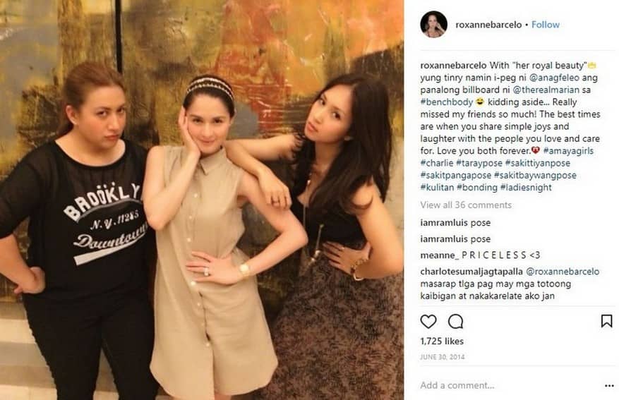 Here are some BFF Photos of Roxanne Barcelo and Marian Rivera!