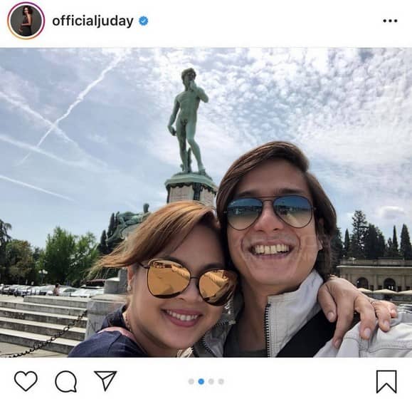 Judy Ann Santos with her loving husband