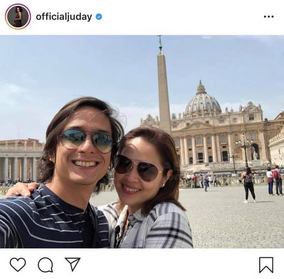 Judy Ann Santos with her loving husband