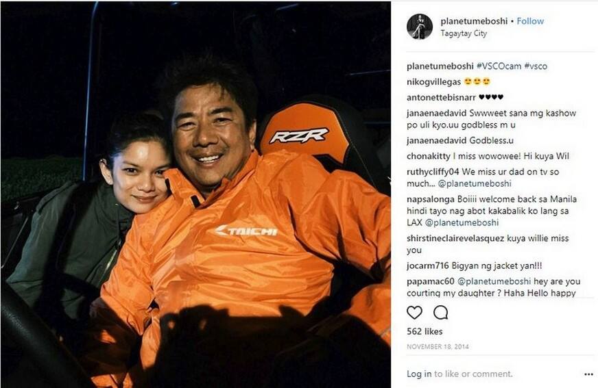 Photos of Meryll Soriano with her Daddy Willie