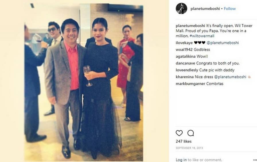 Photos of Meryll Soriano with her Daddy Willie