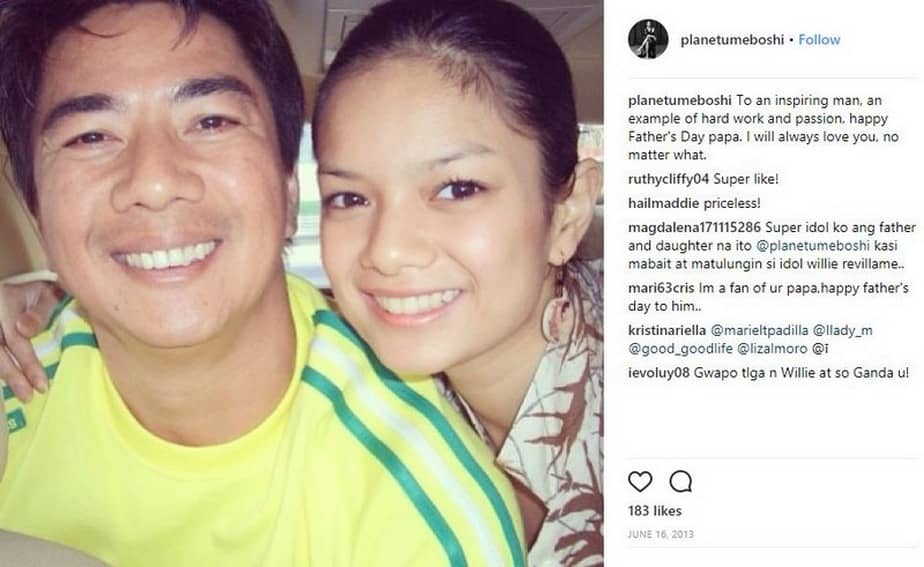 Photos of Meryll Soriano with her Daddy Willie