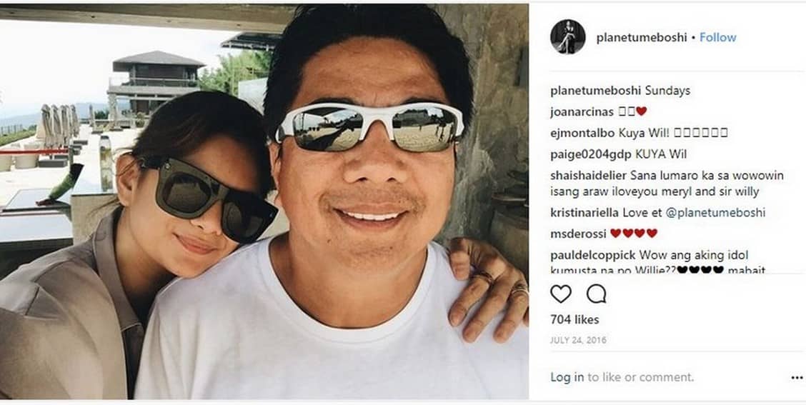Photos of Meryll Soriano with her Daddy Willie