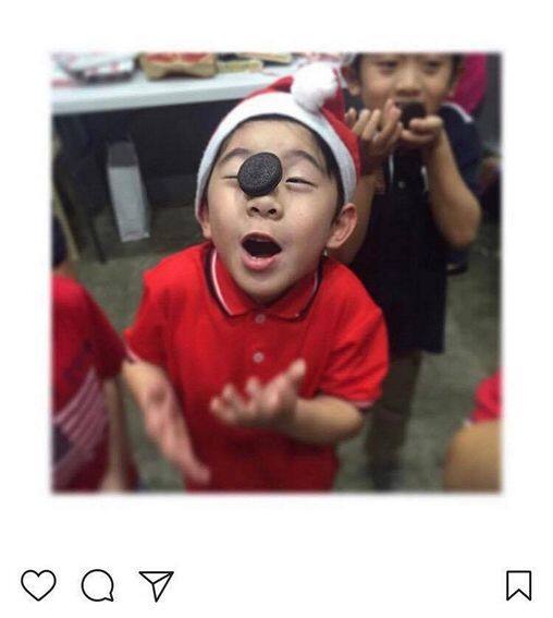 Photos of Paulo Avelino with his son Aki  