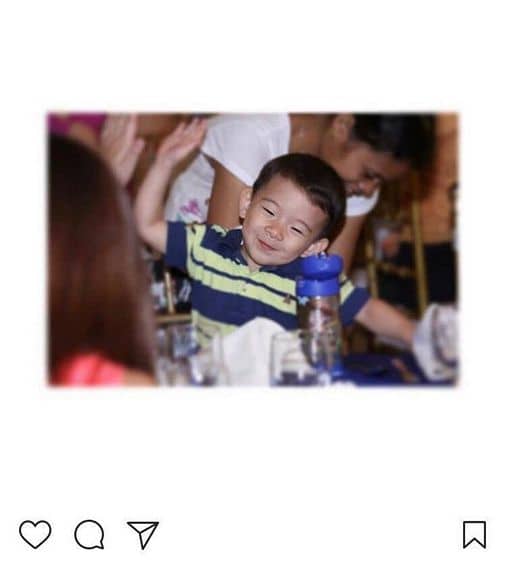 Photos of Paulo Avelino with his son Aki  