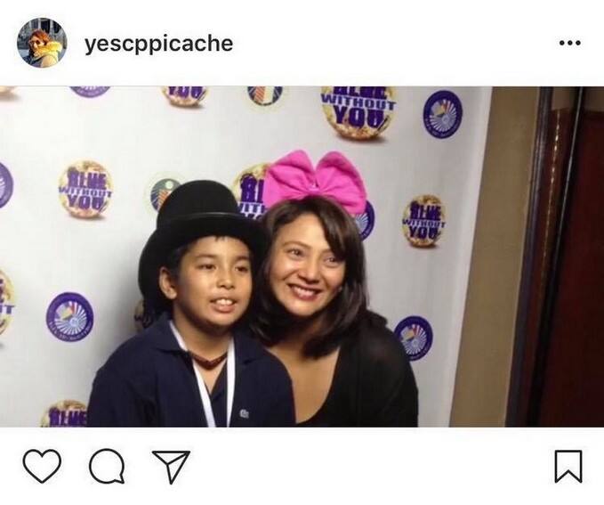 Cherry Pie Picache with her lovable unico hijo