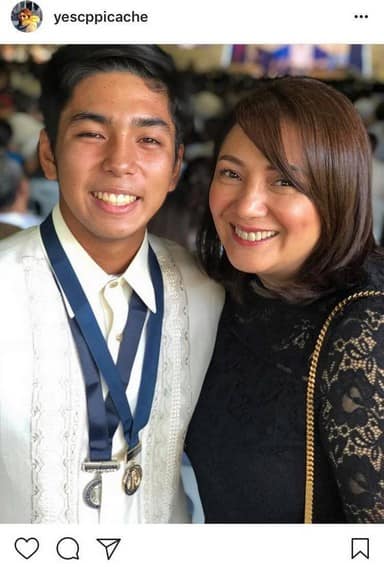 Cherry Pie Picache with her lovable unico hijo
