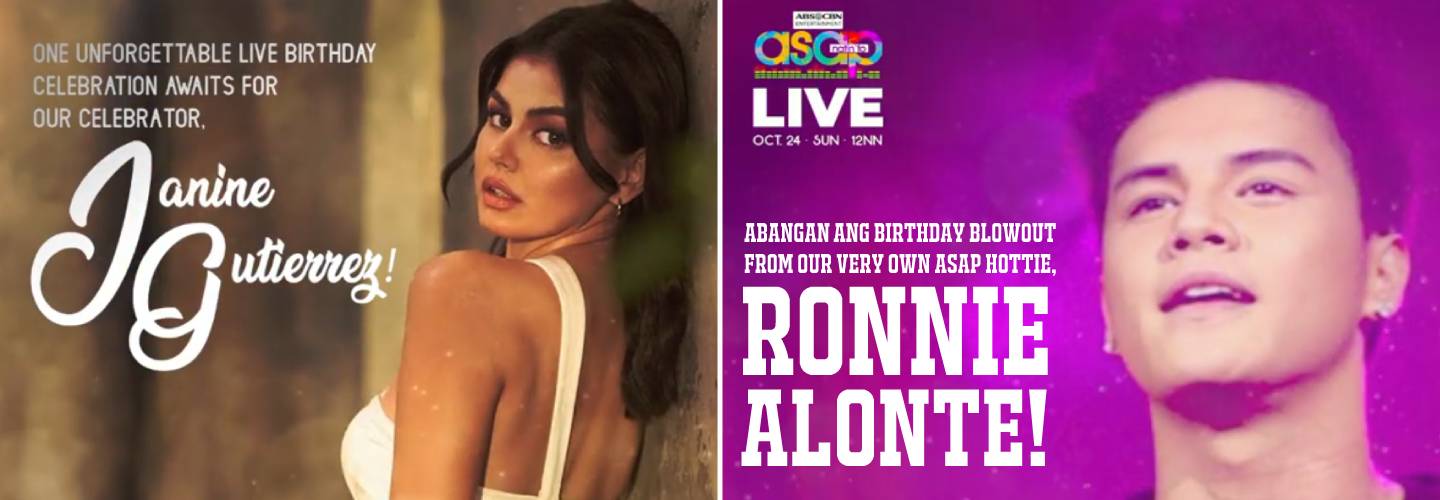 Double birthday celebrations of Janine Gutierrez and Ronnie Alonte live on ‘ASAP Natin ’To’