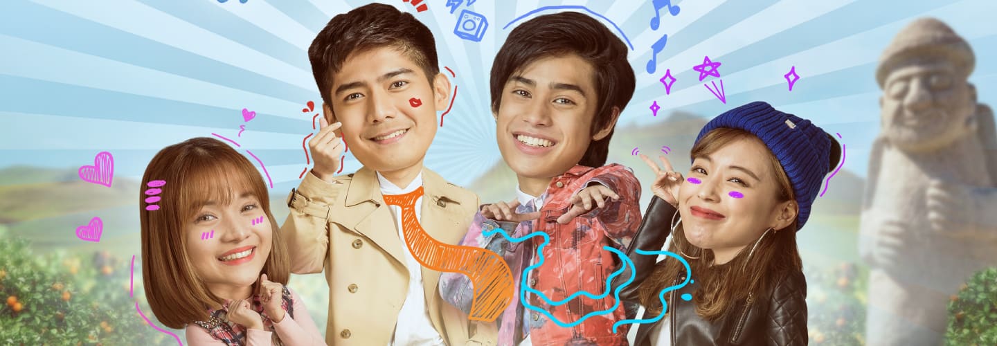 Donny, Kristel, Shine and Robi take viewers to South Korea in Aja! Aja! Tayo sa Jeju