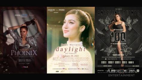 Belle, Morissette, Angeline concerts this 2022