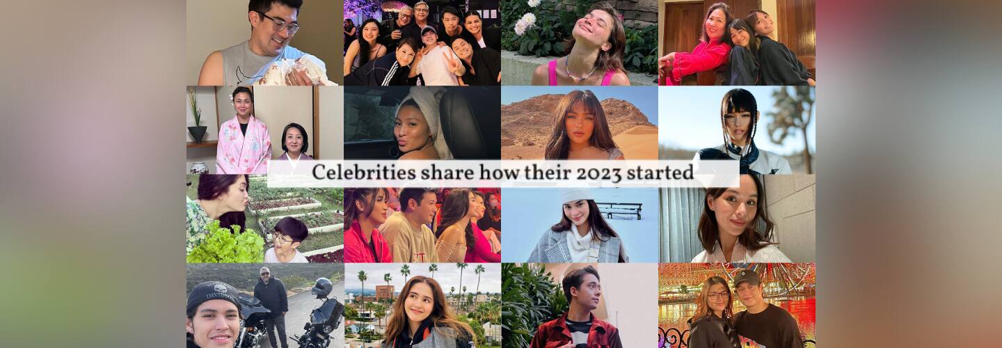Kapamilya Snaps: Celebrities share how their 2023 started