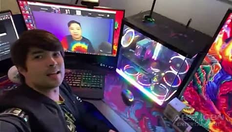 Joross Gamboa’s gaming room