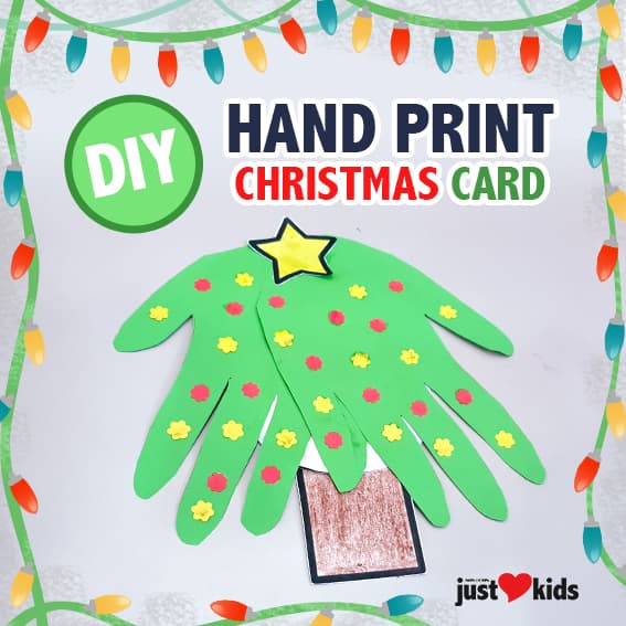 DIY Christmas Craft : Hand Print Christmas Card