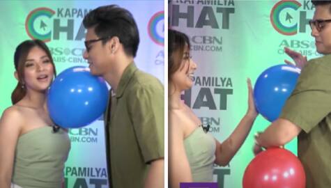Loisa and Ronnie take on the trending Couple Balloon Dance Challenge
