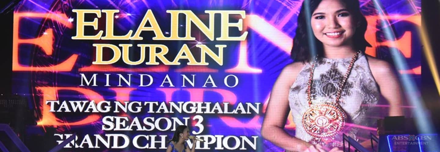 Elaine Duran TNT Season 3 Champion