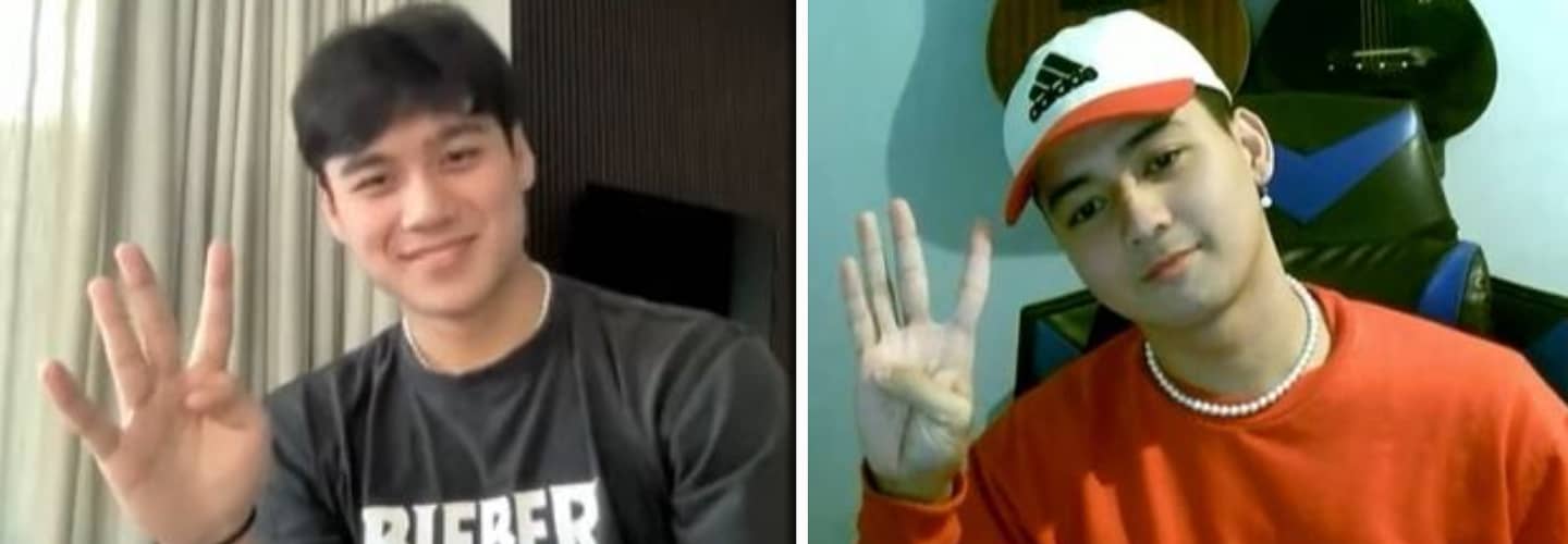 Get to know River Joseph, CJ Salonga as they take on the “Put a Finger Down” Challenge