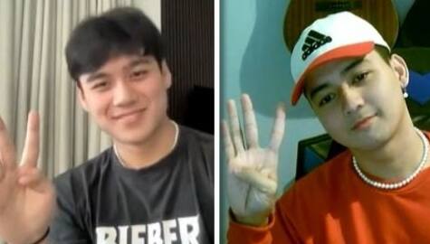 Get to know River Joseph, CJ Salonga as they take on the “Put a Finger Down” Challenge