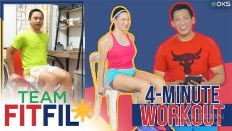 4-Minute Chair Workout with FitFil Teammate Yvan | Team FitFil Episode 33 Image Thumbnail