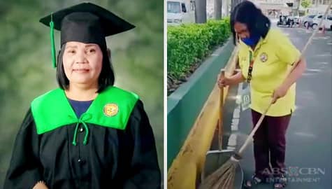 Inspiring story of ‘lola streetsweeper’ who finished college at 55 Image Thumbnail