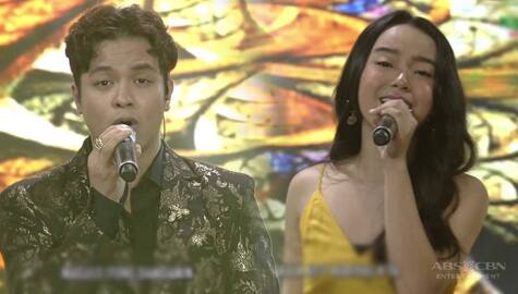 Sam Mangubat and Sheena Belarmino blend their voices for a powerful duet Image Thumbnail