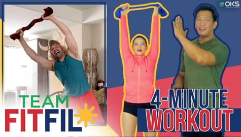 4-Minute Spine Workout with Eric the Trainer from Hollywood | Team FitFil Episode 31 Image Thumbnail