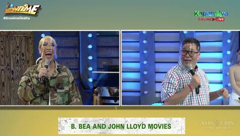 Vice Ganda vs. Jugs: Paramihan ng movie titles na ginawa nina John Lloyd at Bea! | It’s Showtime Image Thumbnail