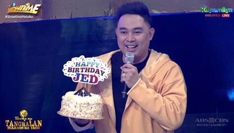 Jed’s birthday on It’s Showtime