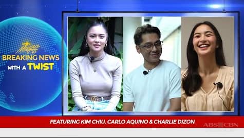 Star Magic Inside News: Kim, Carlo at Charlie, sumabak Tongue Twister! Image Thumbnail